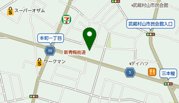 WECARS武蔵村山店の地図画像