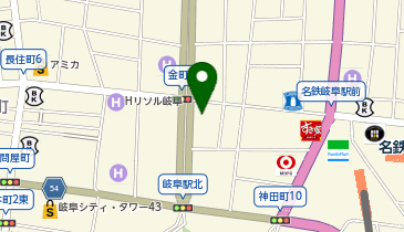 株式会社日本旅行岐阜支店の地図画像