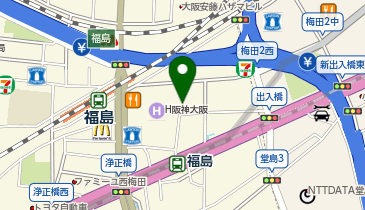 グランドラグザ大阪福島店の地図画像