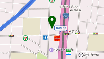 のさか大阪江坂店の地図画像