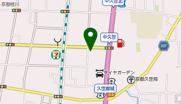 WECARS中久世店の地図画像