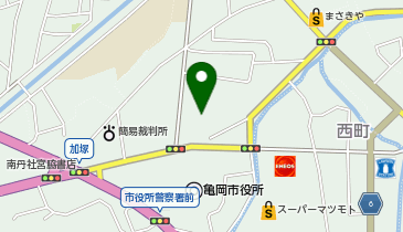 亀岡市役所 こども未来部 子育て支援課の地図画像