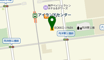 アスリーツカジュアルアレックス六甲アイランドの地図画像