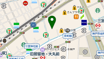 バーガーキング三宮いくたロード店の地図画像