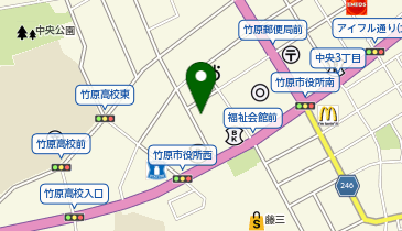 竹原市役所 人権センターの地図画像