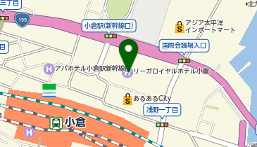 ゴールドジム・リーガロイヤルホテル小倉の地図画像