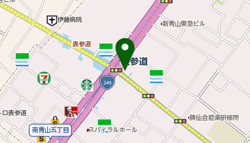 モイスティーヌ表参道サロンの地図画像