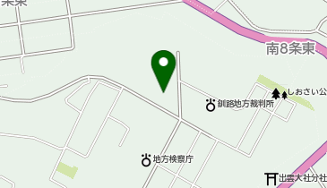 網走地方気象台 気象資料に関する問い合わせの地図画像