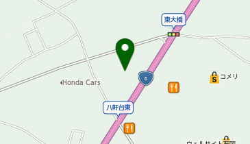 WECARS石岡店の地図画像