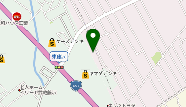 埼玉ガラスステーション狭山の地図画像