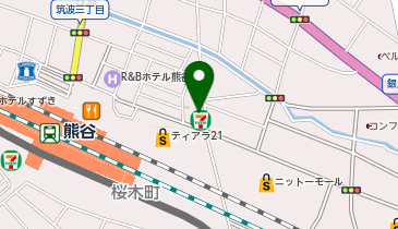 かばさん薬局熊谷銀座店の地図画像