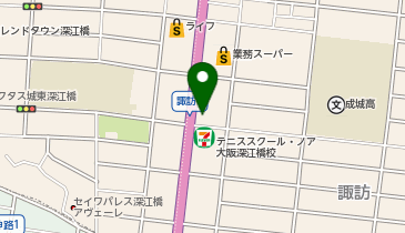 WECARS深江橋店の地図画像