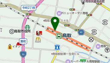 PLAZAシャミネ鳥取店の地図画像