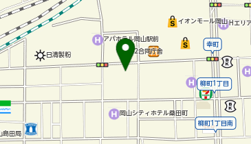 岡山地方気象台 気象資料に関するお問い合わせの地図画像