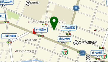 アップルきっず久留米の地図画像