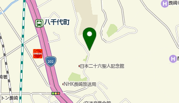 長崎人権平和資料館の地図画像