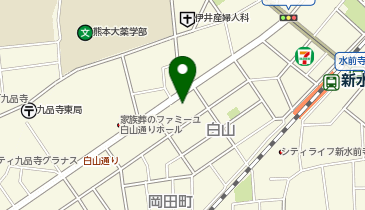 熊本国際日本語学校の地図画像