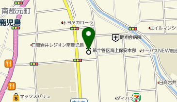 鹿児島地方気象台 火山現業の地図画像