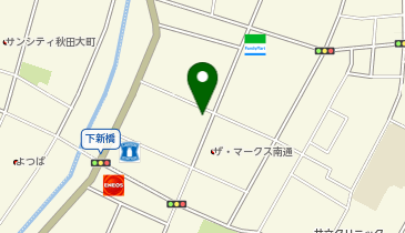 青い鳥秋田店の地図画像