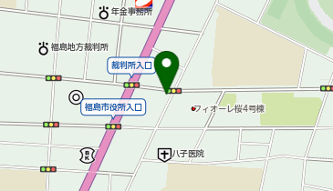 福島県外国人材雇用サポートデスクの地図画像