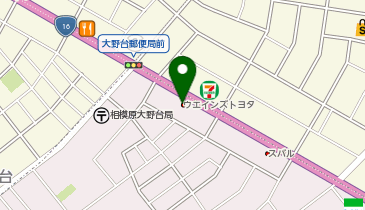 ウエインズトヨタ神奈川株式会社相模原大野台店の地図画像