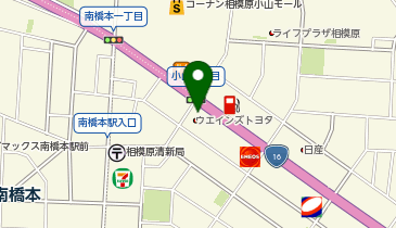 ウエインズトヨタ神奈川株式会社橋本店の地図画像