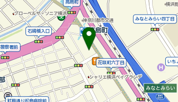 ウエインズトヨタ神奈川株式会社横浜みなとみらい店の地図画像