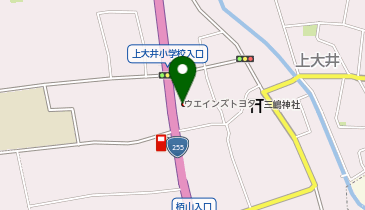 ウエインズトヨタ神奈川株式会社上大井店の地図画像