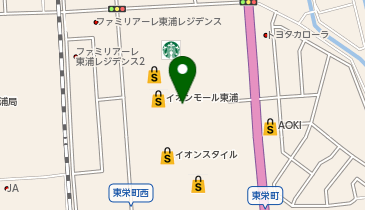 ローファーズ東浦店の地図画像