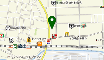 コパンスポーツクラブ放出の地図画像