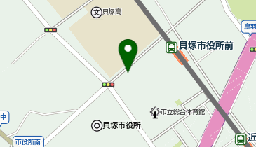 貝塚市役所 健康福祉部 市民福祉センター館内受付の地図画像