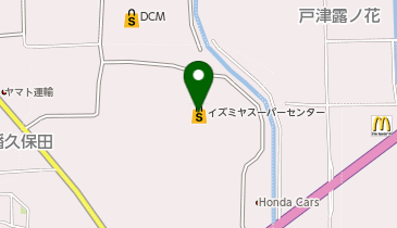 靴のヒラキイズミヤ八幡店の地図画像