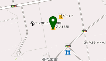 HANAGOROMOアリオ札幌店の地図画像