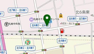 ツルハ調剤薬局北6条店の地図画像