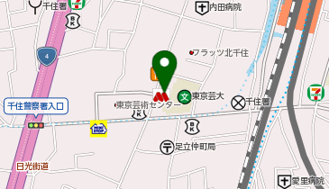 ピザハット北千住店の地図画像