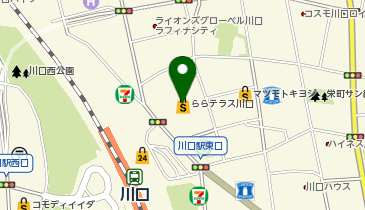 サックスバーららテラス川口店の地図画像