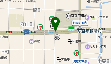 京都市役所 教育委員会 指導部 学校指導課の地図画像