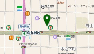 京都市役所 保健福祉局 医療衛生推進室 医療衛生センター 管理担当の地図画像