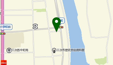 日本書写技能検定協会三次教室の地図画像