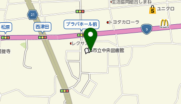 松江市役所 文化スポーツ部 松江市スポーツ・文化振興財団(公益財団法人の地図画像