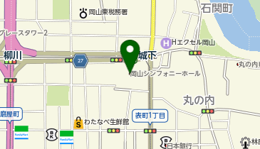 岡山シンフォニーホール チケットセンターの地図画像