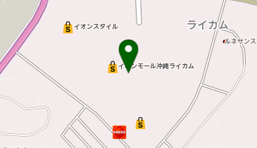 B-DESIGNbyじぶんまくらイオンモール沖縄ライカム店の地図画像