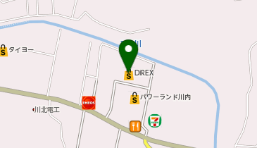 100円ショップセリアパワーランド川内店の地図画像