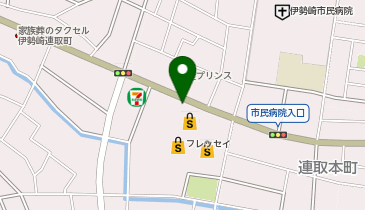 フレッセイ連取モールクラシーズ連取の地図画像