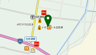 イオンモール日吉津 専門店 西館 2F ABstore日吉津店の地図画像