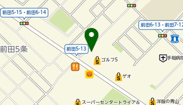 シャディサラダ館手稲前田店の地図画像