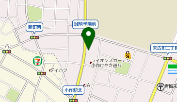 ピュアマインド美肌館小作店の地図画像