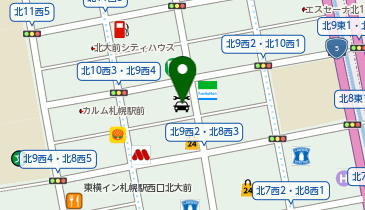 ティグレパートナーズ札幌の地図画像
