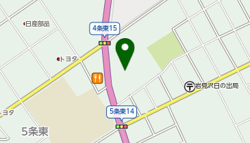 AGHトヨタ札幌株式会社アンビシャス岩見沢店の地図画像