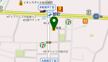 iPhone修理西友大和町店の地図画像
